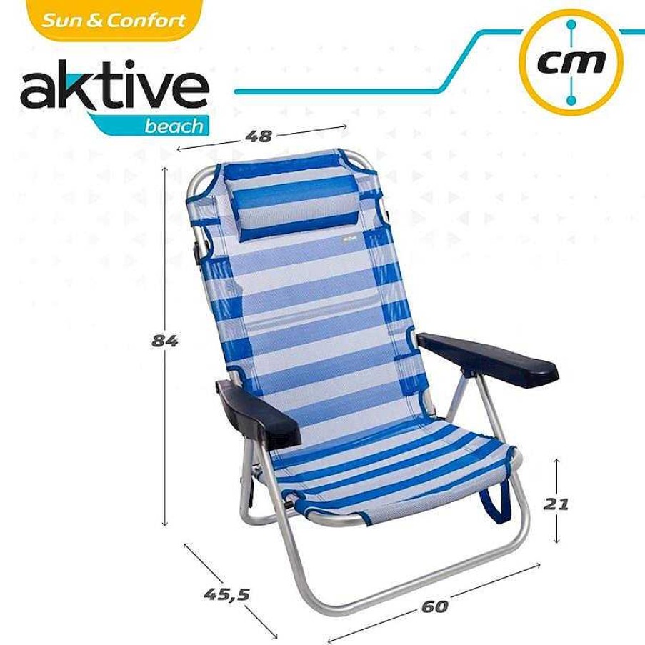 Juguetes Verano Color Baby | Silla Playa Marinera Con Coj N Aktive Beach