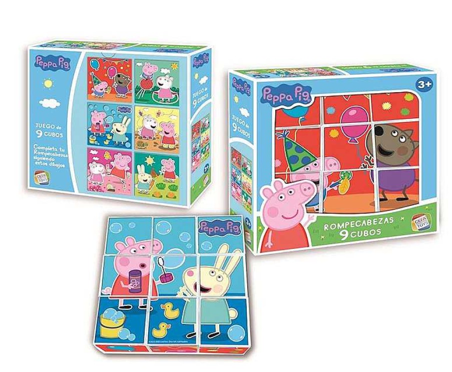 Puzzles Cefa | Rompecabezas Peppa Pig 9 Cubos