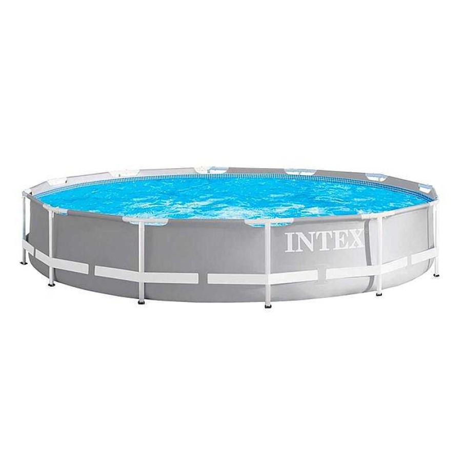 Juguetes Para Piscina Y Accesorios Intex | Piscina Prism Frame 366X76Cm Con Depuradora