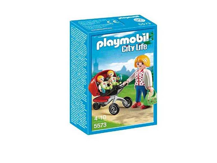 Playmobil Playmobil | Playmobil City Life Mama Con Carrito De Gemelos