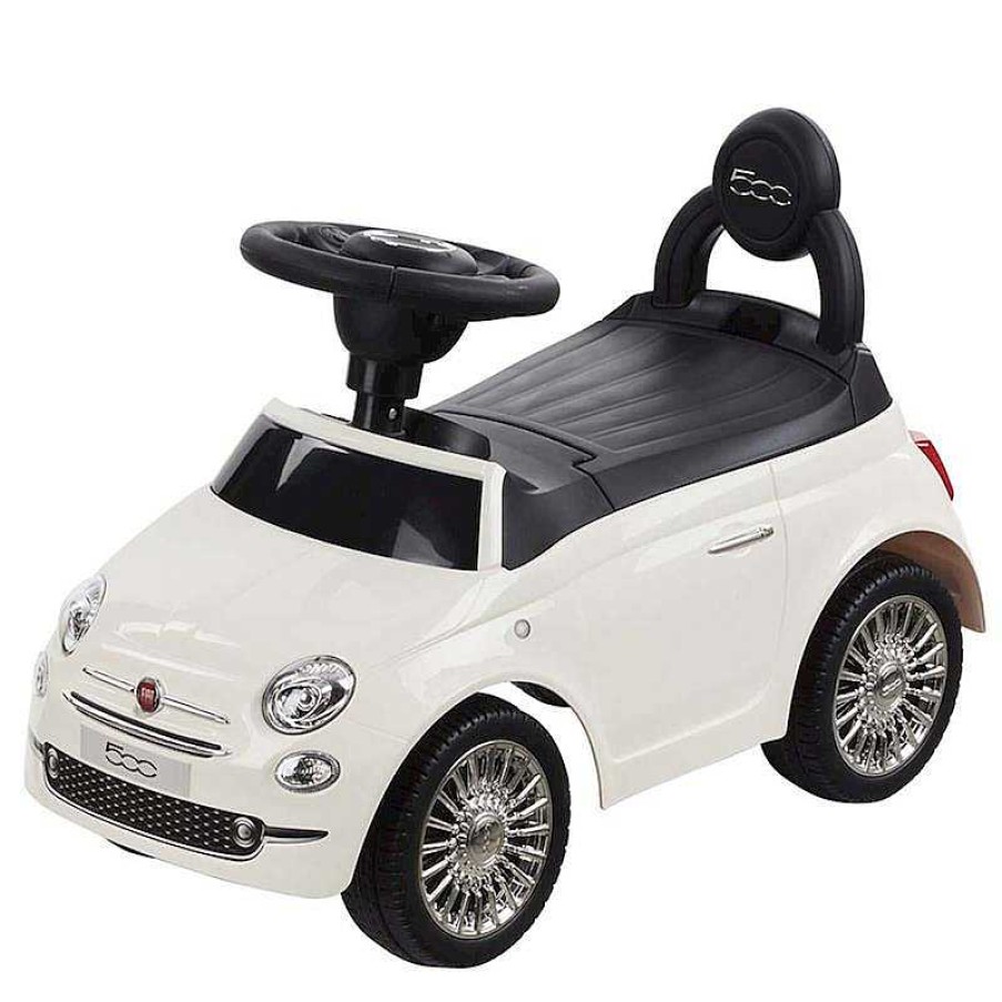 Juguetes Aire Libre Ociotrends | Correpasillos Fiat 500 Blanco Ride On