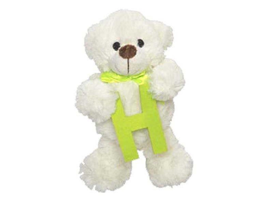 Peluches Beatriz | Peluche Osito Con Letra H 23 Cm Artesan As Beatriz