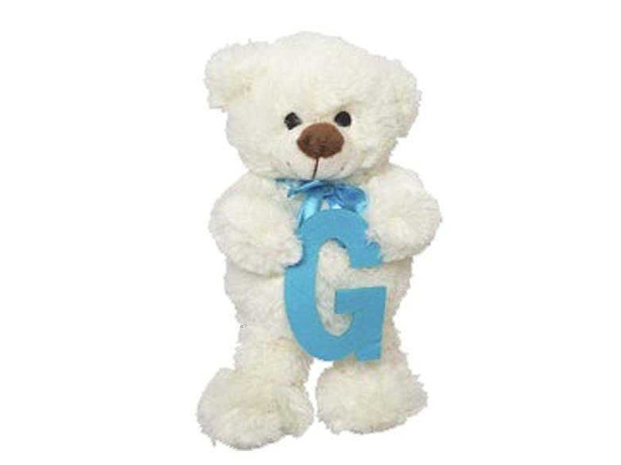 Peluches Beatriz | Peluche Osito Con Letra G 23 Cm Artesan As Beatriz