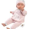 Mu Ecas Llorens | Mu Eca Joelle Pijama Elefante Rosa 38Cm