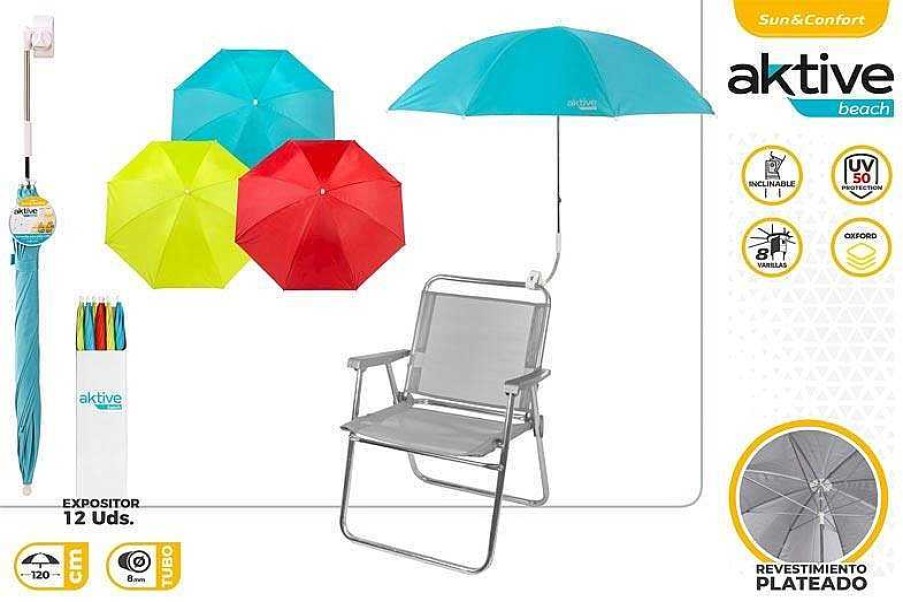 Juguetes Verano Color Baby | Sombrilla Para Silla Playa Proteccion Uv