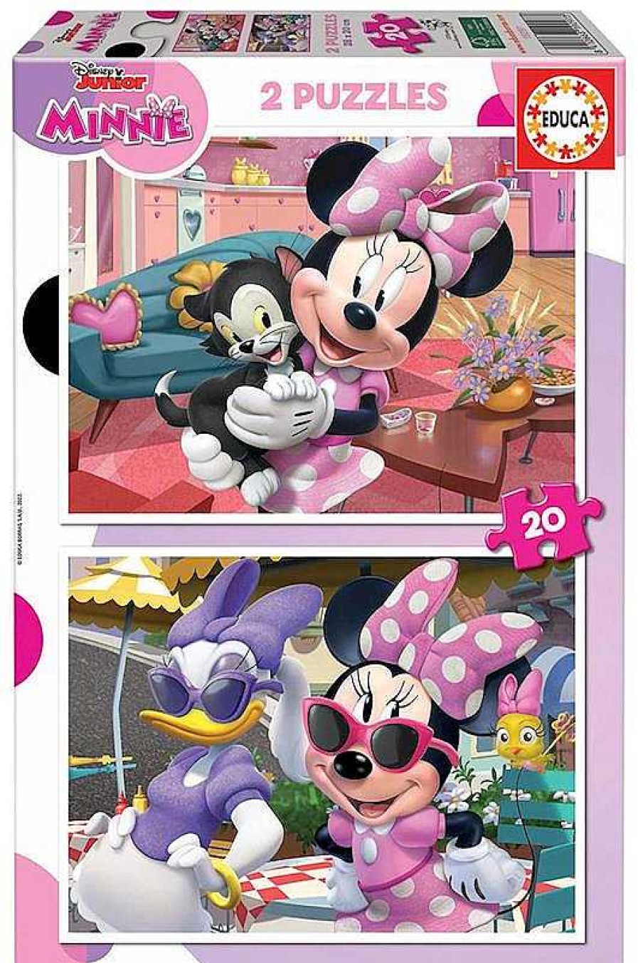 Puzzles Educa Borrás | Puzzle Minnie 2X20 Piezas