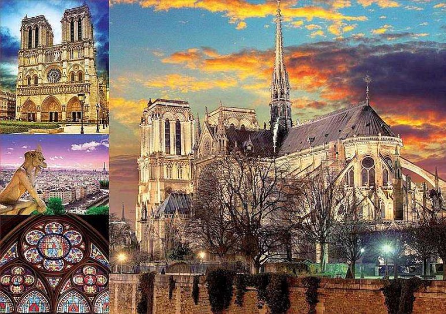 Puzzles Educa Borrás | Puzzle 1000 Collage De Notre Dame