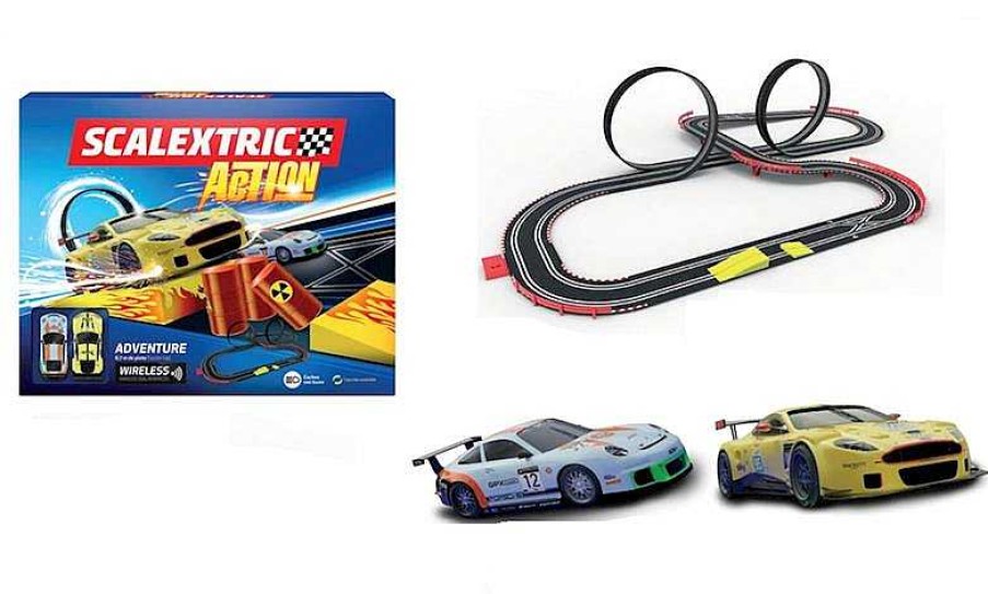 Veh Culos De Juguete Scalextric | Pista Scalextric Action Adventure