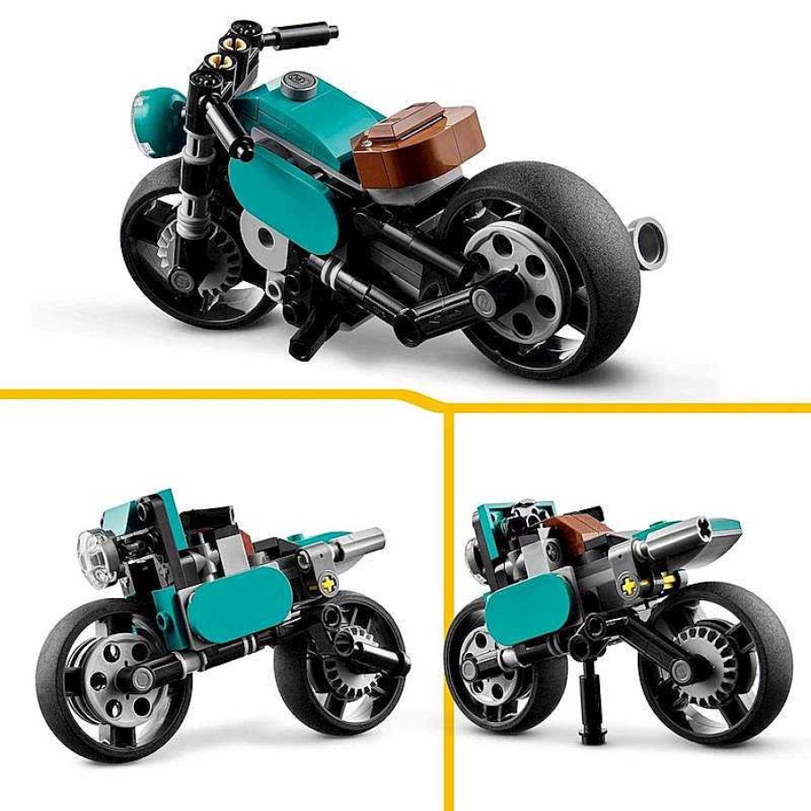 Juegos De Construcci N Lego | Moto Cl Sica, Bici Callejera O Coche Dragster Lego Creator 3 En 1