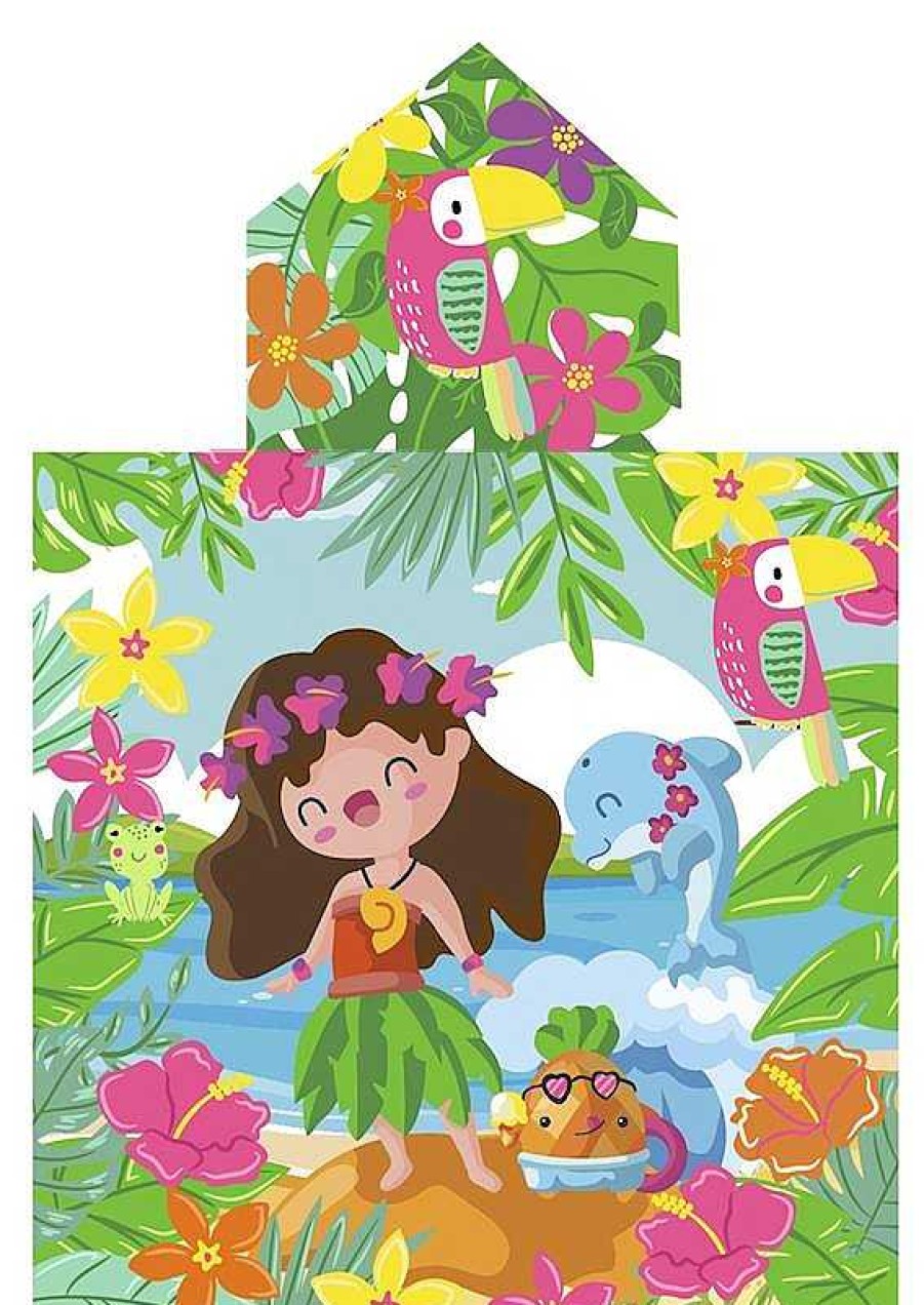 Juguetes Para Piscina Y Accesorios Secaneta | Poncho Algod N 60X120 Estampado Luanna