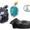 Juguetes Para Piscina Y Accesorios Poessa | Gafa De Buceo Integral Adulto Azul