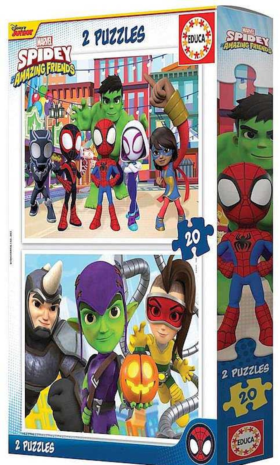 Puzzles Educa Borrás | Puzzle Spidey 2X20 Piezas