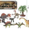 Figuras De Acci N Color Baby | Set Dinosaurios Animal World 8 Piezas