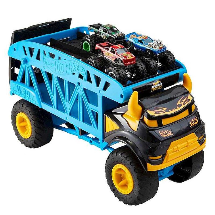 Veh Culos De Juguete Mattel | Cami N Transporte Hot Wheels Monster Trucks