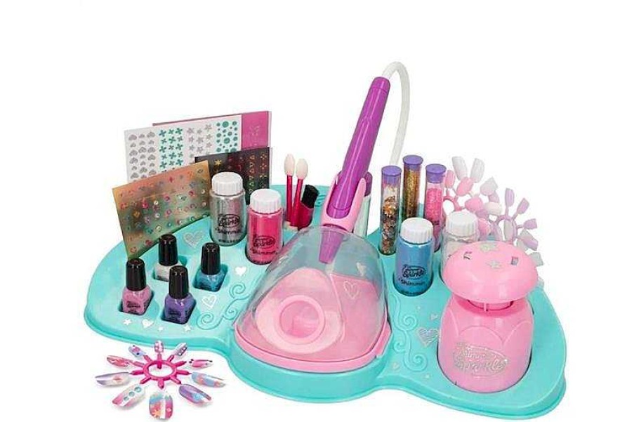 Juegos De Belleza Color Baby | Estudio De U As Con Pulverizador Shimmer'N Sparkle