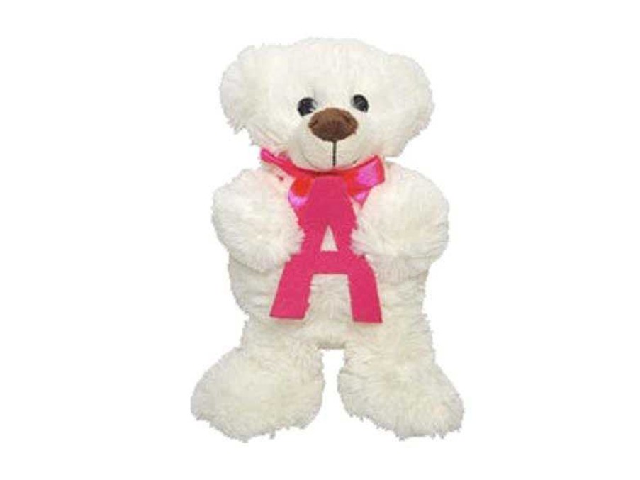 Peluches Beatriz | Peluche Osito Con Letra A 23 Cm Artesan As Beatriz