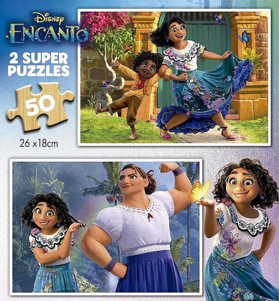 Puzzles Educa Borrás | Puzzle Disney Encanto Madera 2X50