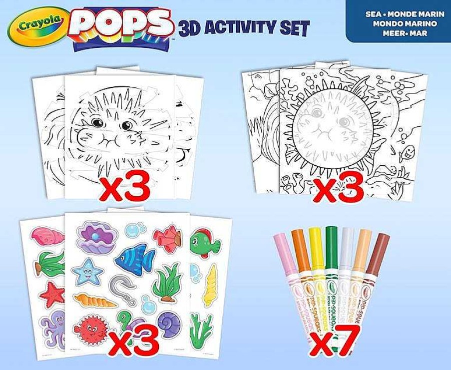 Juegos Del Hogar Crayola | Mundo Marino Crayola Pops 3D