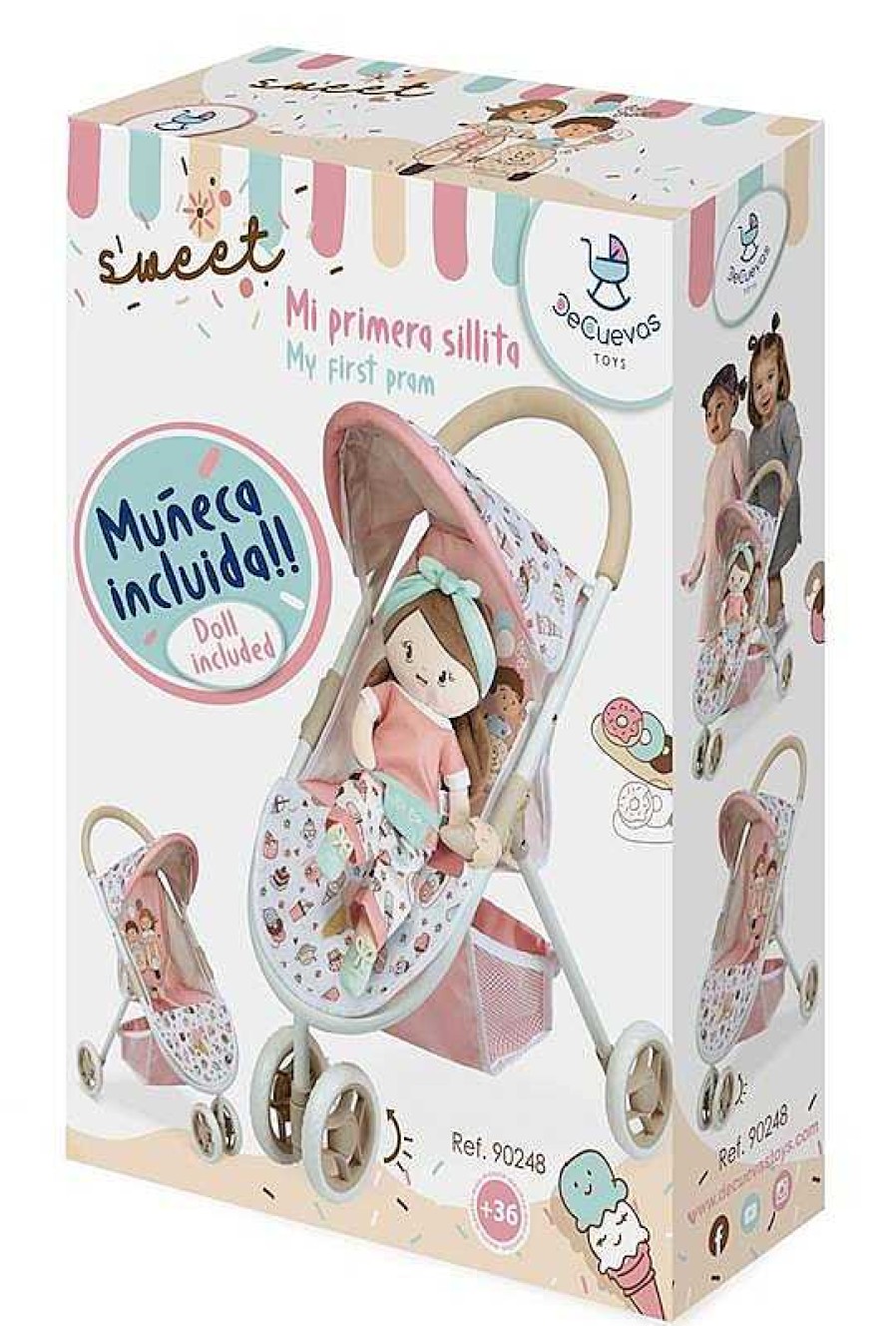 Mu Ecas De Cuevas Toys | Silla Mu Eca 3 Ruedas Sweet