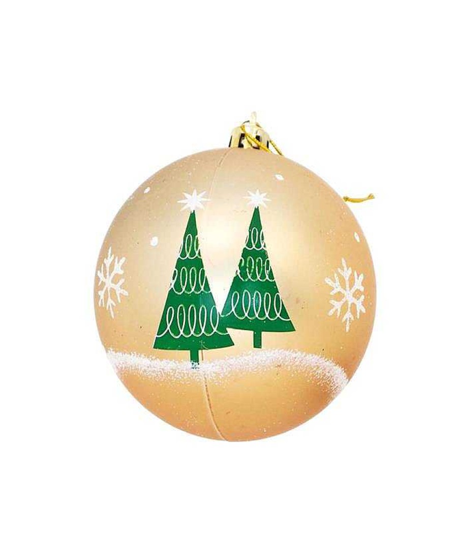 Adornos Navide Os Safta | 10 Bolas Navidad Mickey Happy Smiles Oro