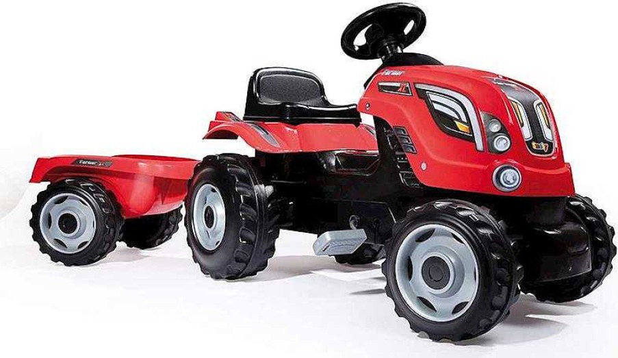 Coches De Pedales Smoby | Tractor Pedales Farmer Xl Rojo