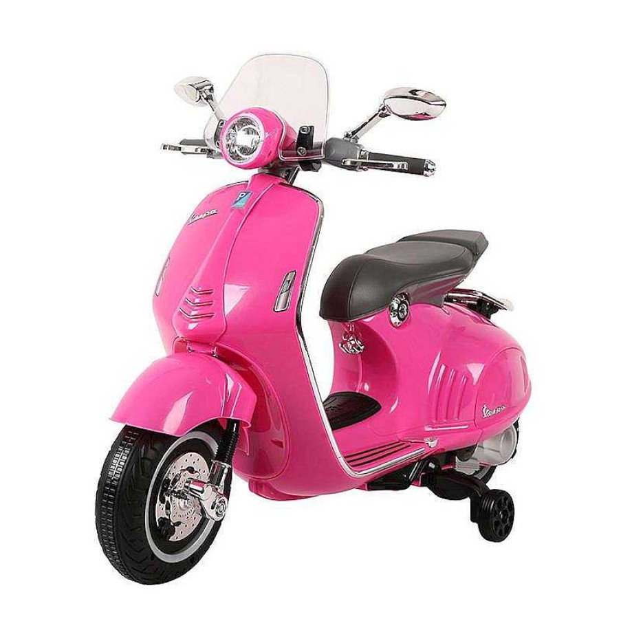 Coches El Ctricos Infantiles Ociotrends | Moto Vespa Rosa El Ctrica