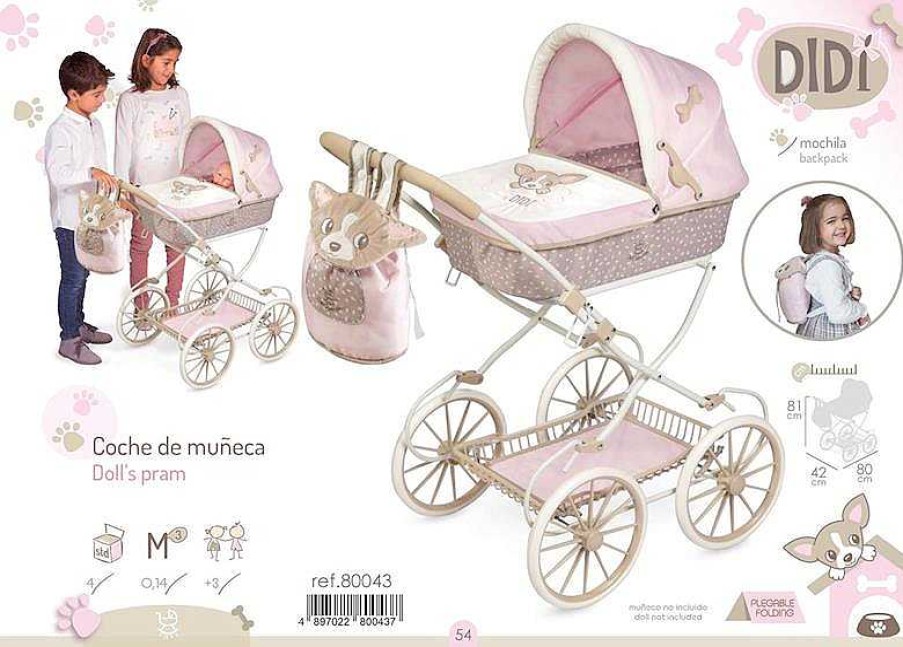 Mu Ecas De Cuevas Toys | Coche De Mu Ecas Plegable Didi