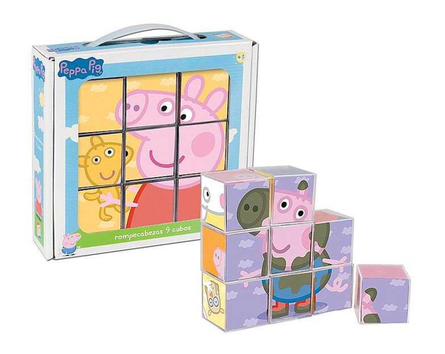 Puzzles Cefa | Rompecabezas Peppa Pig 9 Cubos Cefa