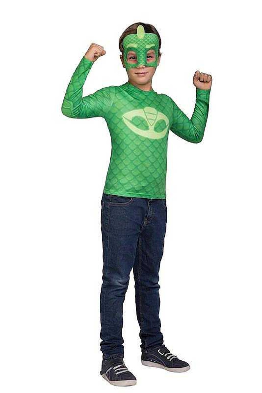 Disfraces Viving Costumes | Disfraz Pj Masks Gekko 5-6 A Os Camiseta Viving Costumes