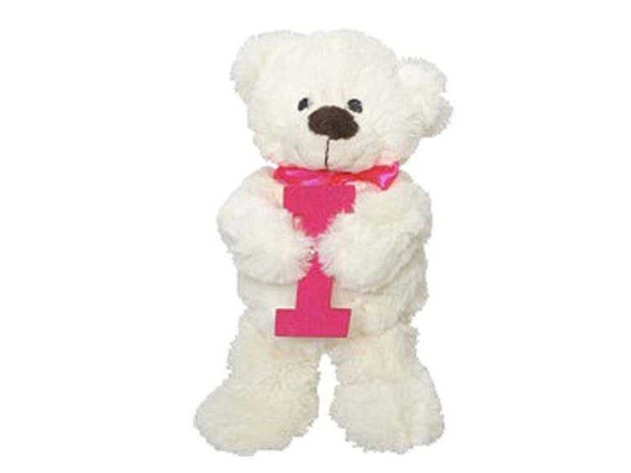 Peluches Beatriz | Peluche Osito Con Letra I 23 Cm Artesan As Beatriz