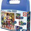 Puzzles Educa Borrás | Spidey Maleta Set De 4 Puzzles Infantiles