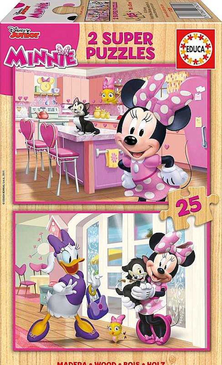 Puzzles Educa Borrás | Puzzle 2X25 Minnie Happy Helpers Educa