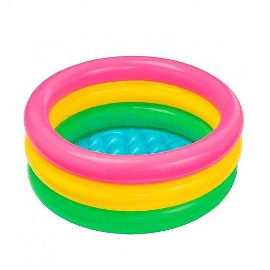 Juguetes Para Piscina Y Accesorios Intex | Piscina Hinchable 3 Aros Suelo Hinchable