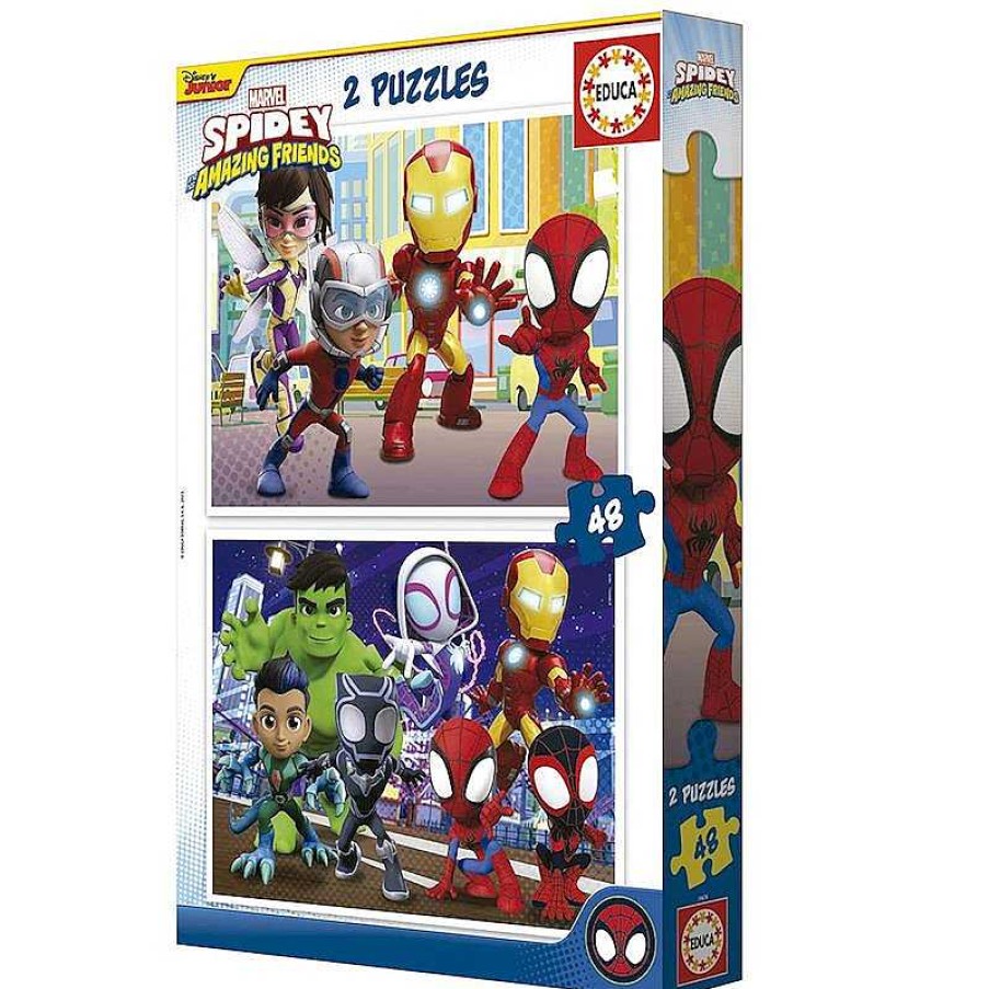 Puzzles Educa Borrás | Spidey & Amazing Friends Puzzle 2X48