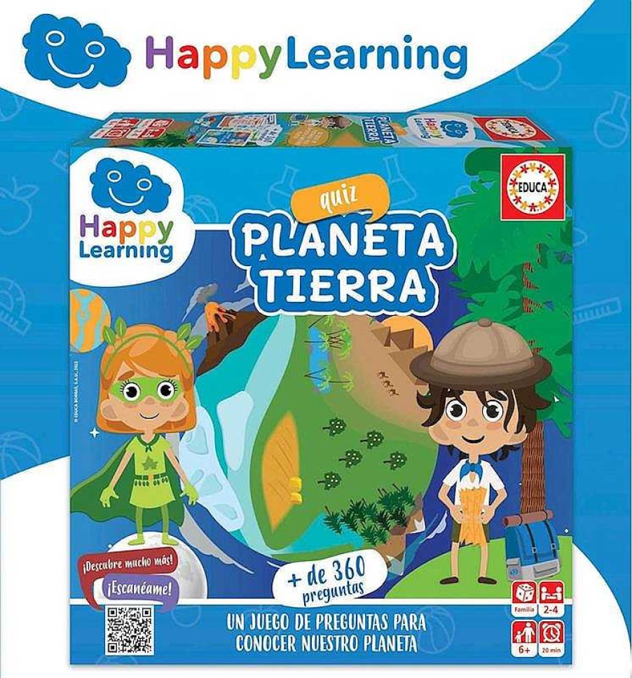 Juegos De Mesa Educa Borrás | Juego Happy Learning La Tierra