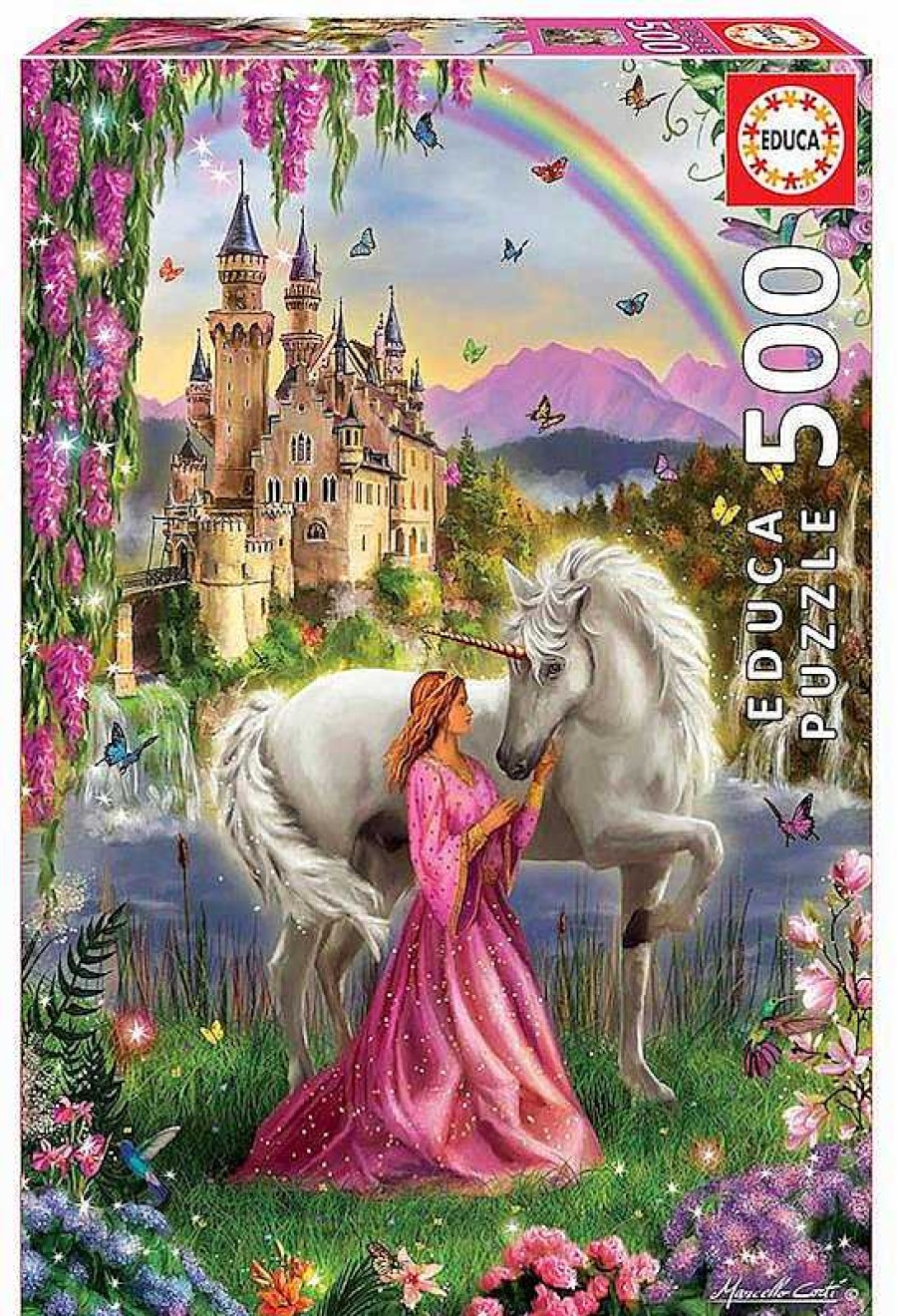 Puzzles Educa Borrás | Puzzle 500 Piezas Hada Y Unicornio