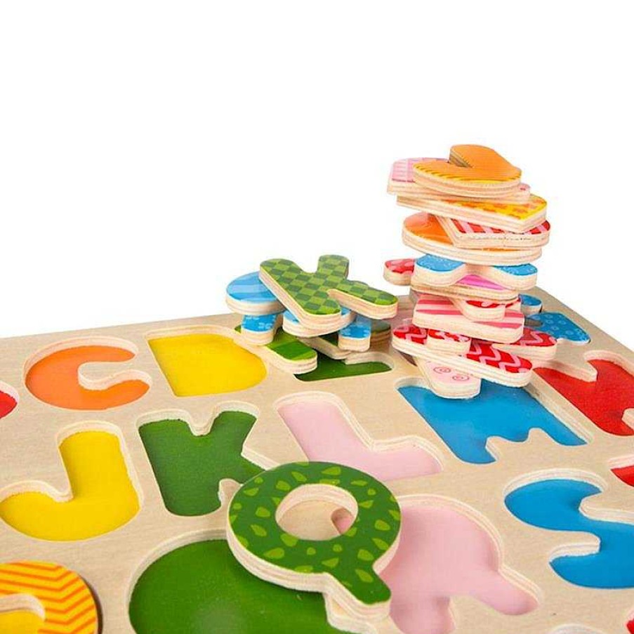 Juguetes Para Beb S Color Baby | Woomax Puzzle Encajables De Madera N Meros O Letras