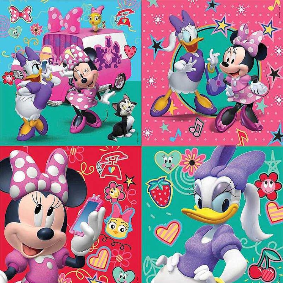 Puzzles Educa Borrás | Maleta Puzzles Progresivos Minnie Happy Helpers De Educa