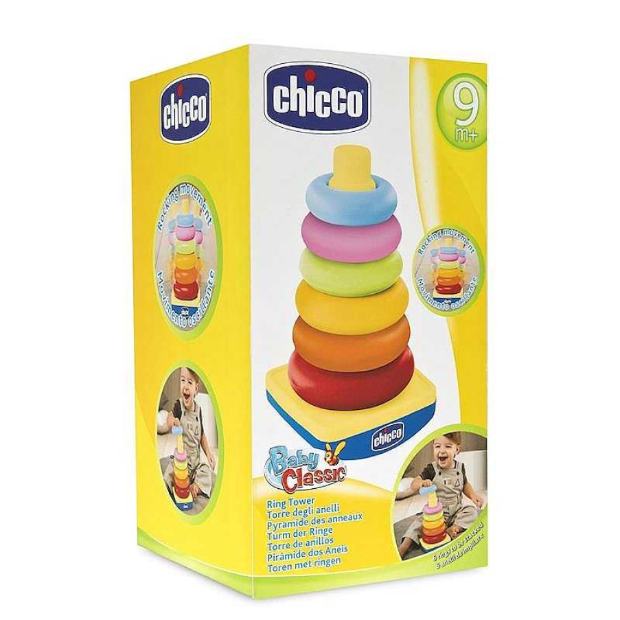 Juguetes Para Beb S Chicco | Pir Mide Encajable Dondolotto 6 Anillos Chicco