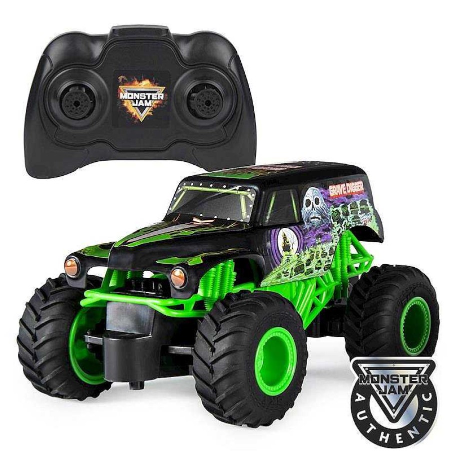 Veh Culos De Juguete Spin Master | Coche R/C Monster Jam Grave Digger 1:24