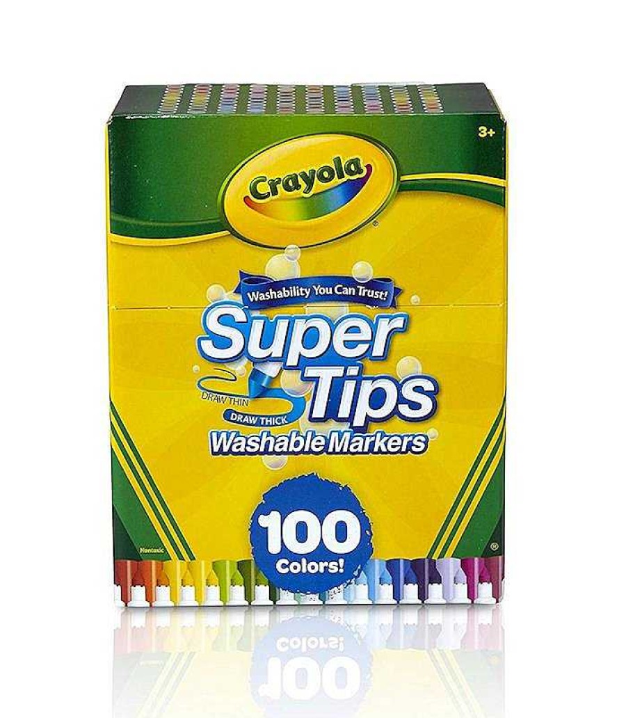 Juegos Del Hogar Crayola | 100 Rotuladores Lavables S Per Punta De Crayola