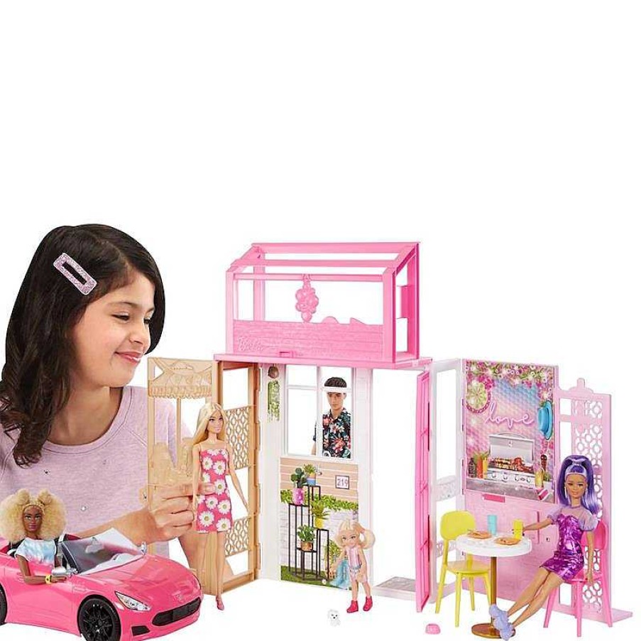 Mu Ecas Mattel | Casa Barbie Dos Pisos Amueblada