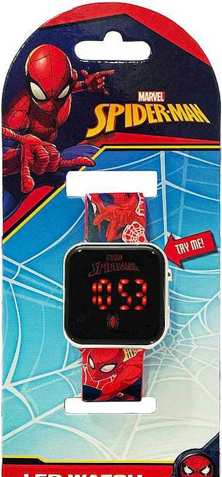 Juguetes Electr Nicos Kids Euroswan | Reloj Led Spiderman Kids Euroswan