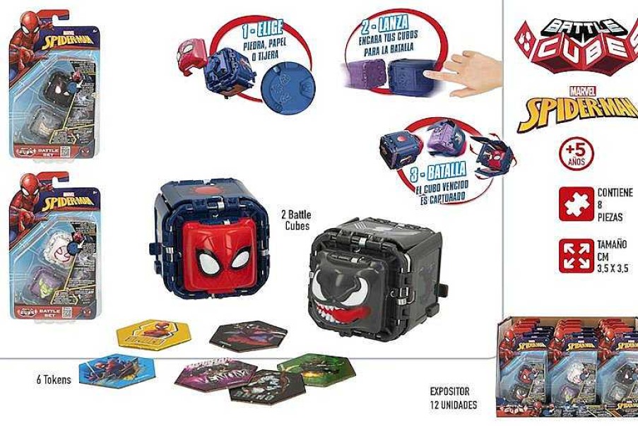 Figuras De Acci N Color Baby | Cubo De Combate Spiderman