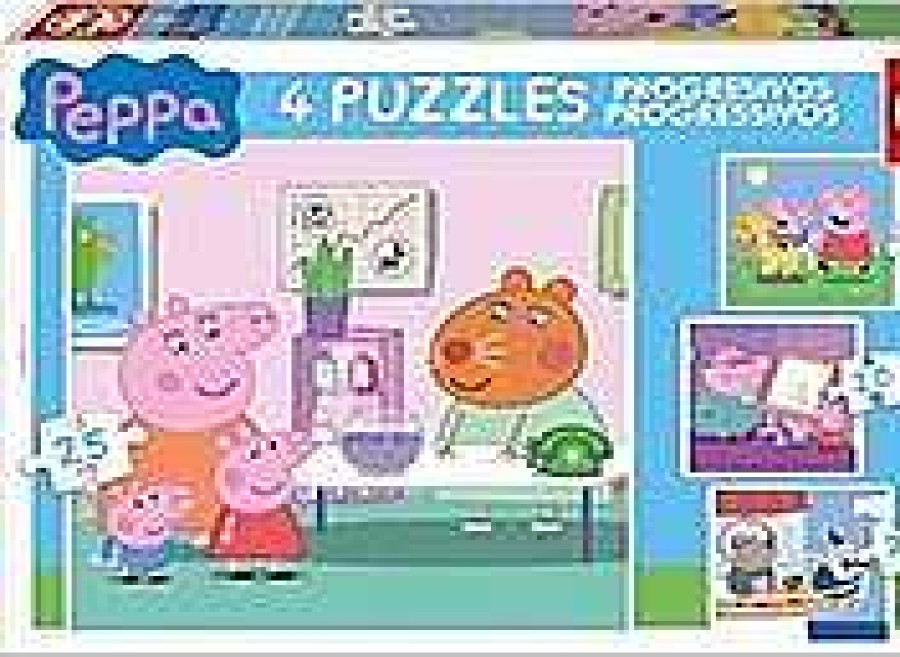 Puzzles Educa Borrás | Puzzles Progresivos Peppa Pig