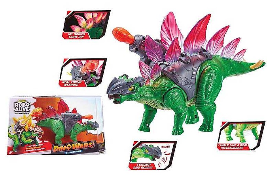 Figuras De Acci N Zuru | Stegosaurus Con Lanzador Dinosaurio