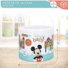 Juguetes Para Beb S Color Baby | Bote Bloques Madera Mickey & Minnie