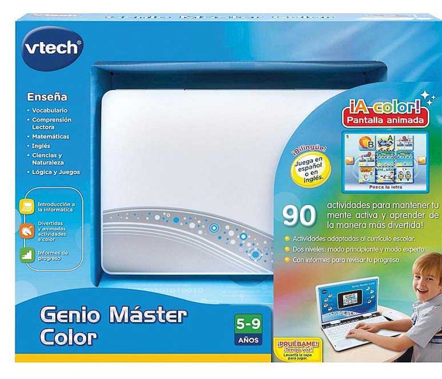 Juguetes Electr Nicos VTech | Ordenador Genio Master Color Biling E