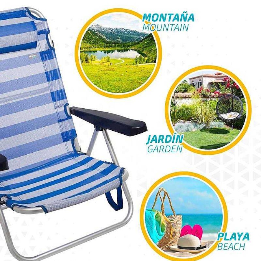 Juguetes Verano Color Baby | Silla Playa Marinera Con Coj N Aktive Beach