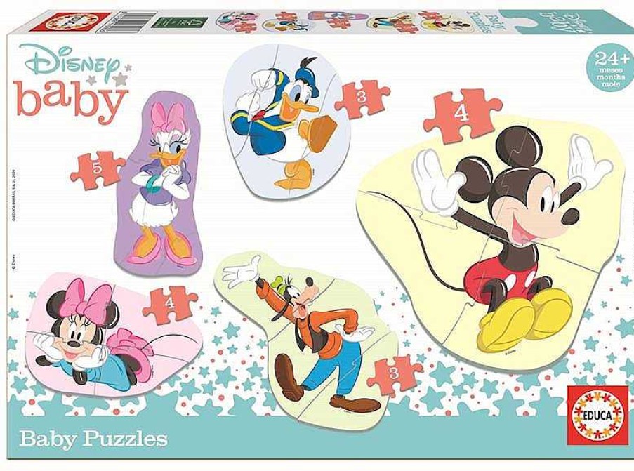 Puzzles Educa Borrás | Puzzle Baby Mickey & Friends Contiene 5 Puzzles